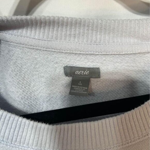 AERIE powder blue sweatshirt. Size Large. Crew neck. - Picture 3 of 8